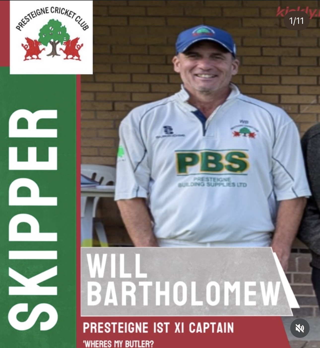Will Bartholomew, 2026 1st XI Captain